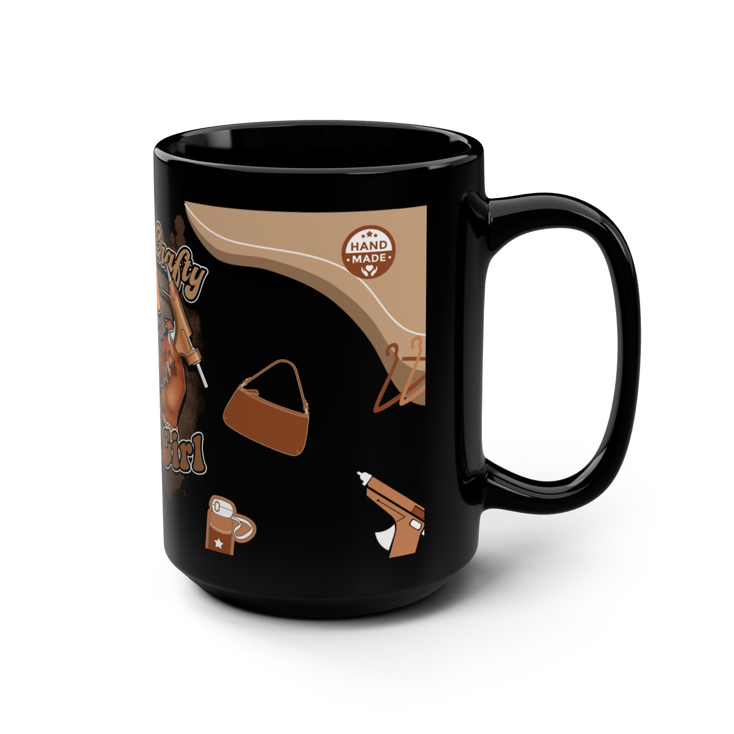 Crafty Black Girl Coffee Mug - Blk