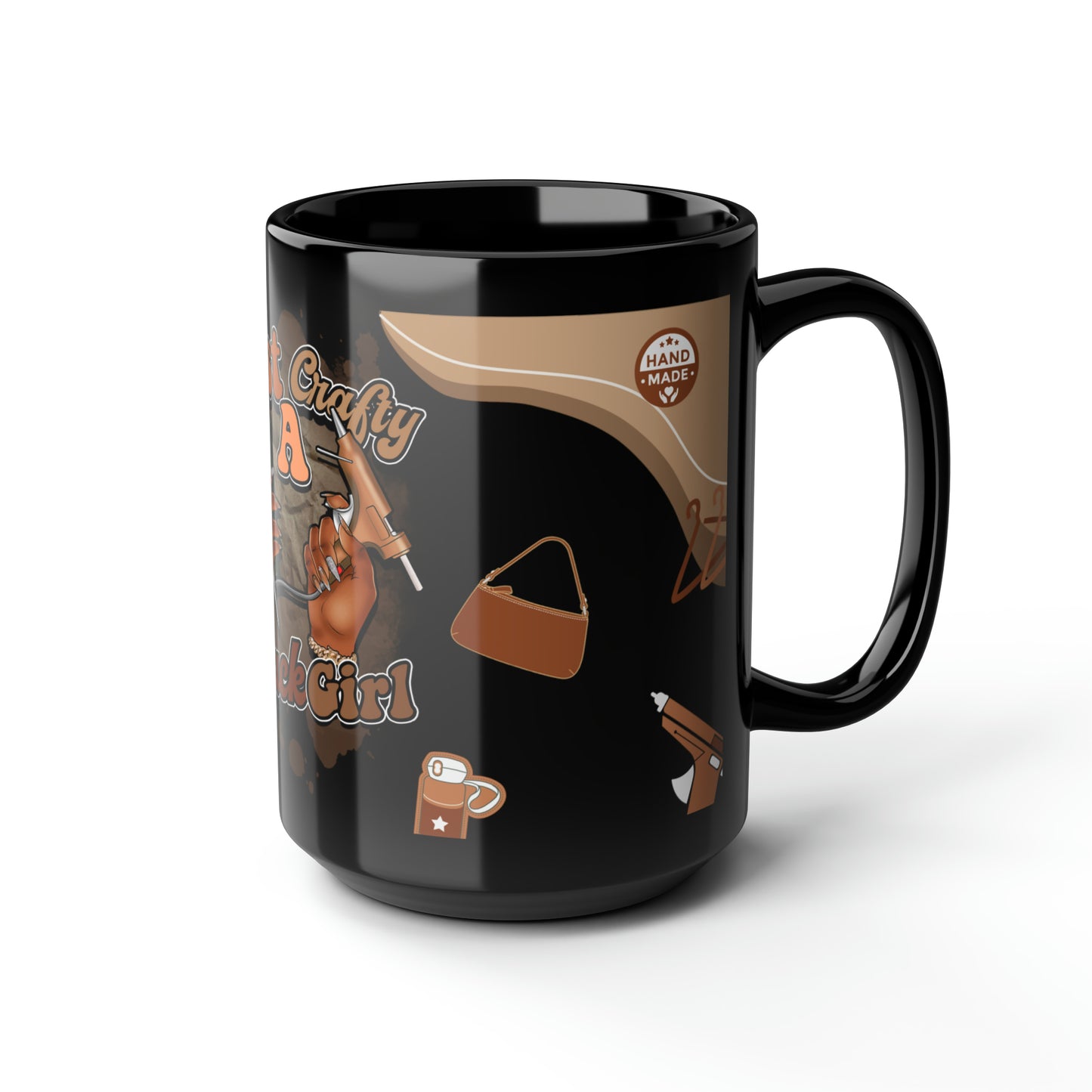 Crafty Black Girl Coffee Mug - Blk