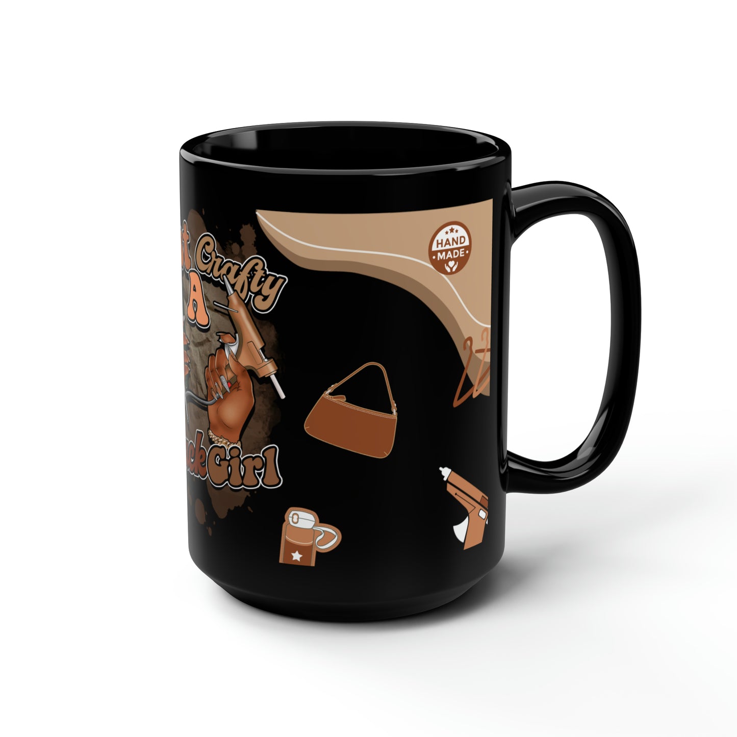 Crafty Black Girl Coffee Mug - Blk