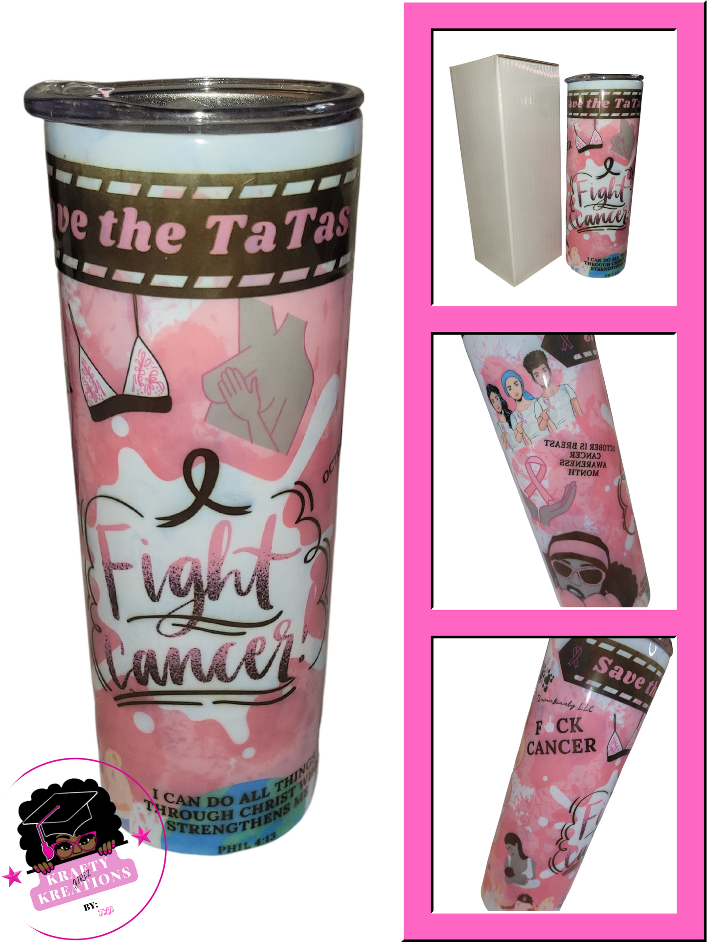 FIGHT CANCER TUMBLER